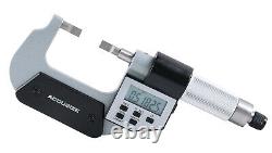 0-1/0-25mm x 0.00005/0.001mm Electronic, Digital Blade Micrometers, #2312-1010