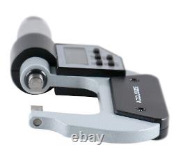 0-1/0-25mm x 0.00005/0.001mm Electronic, Digital Blade Micrometers, #2312-1010