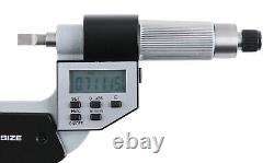 0-1/0-25mm x 0.00005/0.001mm Electronic, Digital Blade Micrometers, #2312-1010