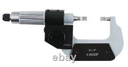 0-1/0-25mm x 0.00005/0.001mm Electronic, Digital Blade Micrometers, #2312-1010