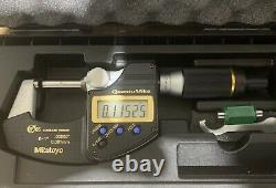 0-1 & 1-2 Mitutoyo digital Quantum micrometer with IP 65 Coolant/dust Proof