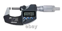 0-1 Coolant Proof Digital Micrometer. 0005 Grad Ratchet Thimble #293-344-30