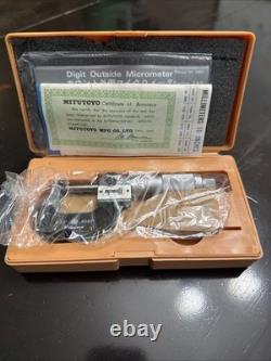 0-1 Mitutoyo Digit Outside Micrometer 193-211 M825-1 Vernier Japan Made
