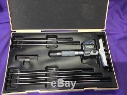 0-6in/0-150mm Mitutoyo Digital Depth Micrometer, used once in good condition