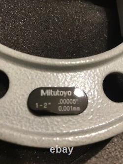 1-2 mitutoyo digital blade micrometer 422-312-10.00005 Reading