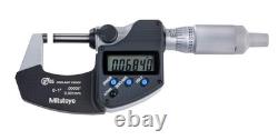 293-344-30 0-1 Coolant Proof Digital Micrometer. 0005 Ratchet Thimble Mitutoyo