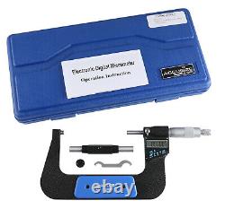 4-5 x 0.00005 Electronic Digital Micrometer 7 Keys, #AC21-5022