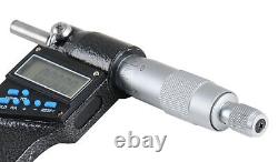 4-5 x 0.00005 Electronic Digital Micrometer 7 Keys, #AC21-5022