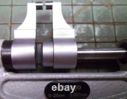 516 = 0 25 mm Mitutoyo Digital Micrometer 0.001 mm Resolution Ratchet Thimble