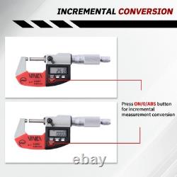 Absolute IP64 Origin Digital Micrometer, DMCA-0105 0-1/0-25mm, 0.00005 /0.0
