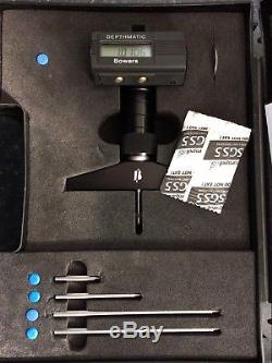 BOWERS Digital 0-300mm Or 0-12 Depth Micrometer Sylvac. Like Mitutoyo / Fowler