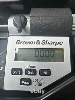 Brown & Sharpe 1-2 Digit-Mike Plus Digital Micrometer -Clean W Case 599-102