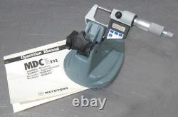 C200225 Mitutoyo 293-701 0-1 Digital Micrometer 0.00005/0.001mm with Tilt Stand