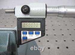 C200225 Mitutoyo 293-701 0-1 Digital Micrometer 0.00005/0.001mm with Tilt Stand