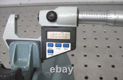 C200225 Mitutoyo 293-701 0-1 Digital Micrometer 0.00005/0.001mm with Tilt Stand