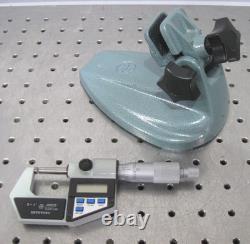 C200225 Mitutoyo 293-701 0-1 Digital Micrometer 0.00005/0.001mm with Tilt Stand