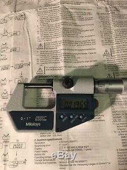 DIGIMATIC Genuine Mitutoyo 293-768-30 0-1 Digital Micrometer