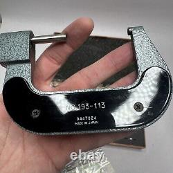 Digit Outside Accurate Micrometer NO 193 113 MITUTOYO 50-75mm. 001mm with Case