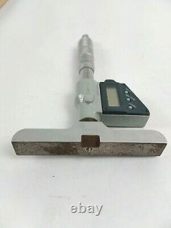 Digital Depth Micrometer Mitutoyo 329-711-30 with Accessories