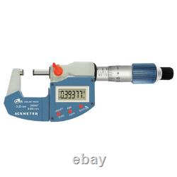 Digital Micrometer Metric & Inch, 0.00005 Resolution, 0.0001 Accuracy Stainles
