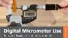 Digital Micrometer Use From Mitutoyo