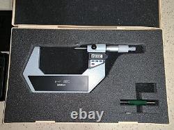 Digital Mitutoyo micrometer set 0-1 and 3-4
