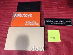 EXCELLENT MITUTOYO 0-3 Digital COOLANT PROOF IP65 Outside Micrometer. 00005 T86