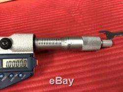 EXCELLENT MITUTOYO Digital Thread outside Micrometer 0-1 Resolution. 00005(T268)