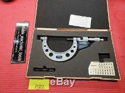 EXCELLENT MITUTOYO Digital Thread outside Micrometer 3-4 Resolution. 0001 (P500)