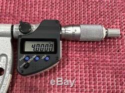 EXCELLENT MITUTOYO Digital Thread outside Micrometer 4-5 Resolution. 0001 (P290)