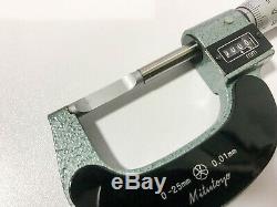 EXCELLENT Mitutoyo Digit Blade Outside Micrometer 0-25mm. Klingenmikrometer