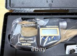 Exprres NEW Mitutoyo Digital Micrometer QuantuMike MDE 25MX (293-140-30) japan