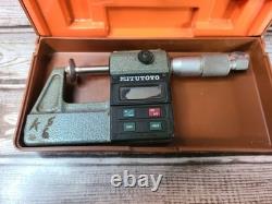 FOR PARTS AS IS Lot Of 4 Mitutoyo 293-311 MD-1M Digimatic Micrometer In Cases