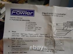 FOWLER 0-1 Electronic Micrometer 54-850/680 LCD. 00005