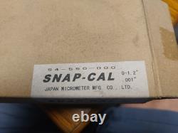 Fowler 54-550-000 Snap-cal Digital Micrometer 0-1 New Made In Japan