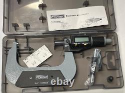 Fowler 54-870-004-0 Xtra-Value II Electronic Micrometer, 3-4/75-100mm Range