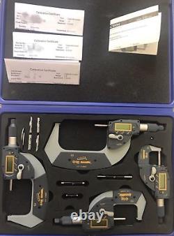 IGAGING Digital Micrometer 0-4 4 piece 0-1 1-2 2-3 3-4Absolute SpeedMic