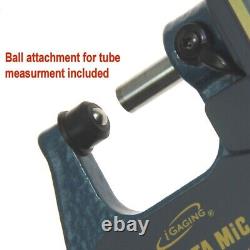 IGaging Electronic Micrometer 0-6 Set IP54 EZ Data Bluetooth X-large Display