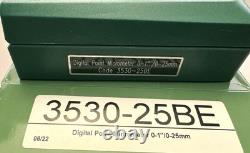 Insize Digital Point Micrometer 0-25mm/0-1 Range Series 3530-25BA New in Box