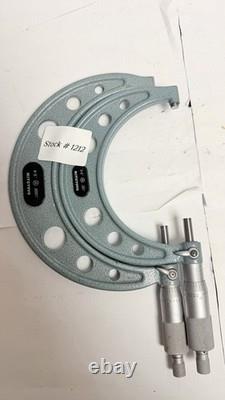 Lot of 2 Mitutoyo Micrometers, 3-4 & 4-5 Excellent Condition