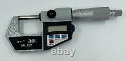 MICROMETER Mitutoyo Digimatic Micrometer #MDC 1 293-721-10 with case