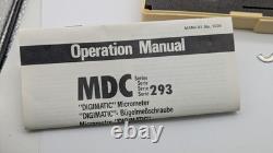 MITUTOYO. 00005 0-1 DIGITAL MICROMETER 293-721 DATA PORT machinist VERY NICE