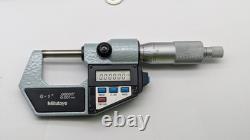 MITUTOYO. 00005 0-1 DIGITAL MICROMETER 293-721 DATA PORT machinist VERY NICE