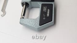 MITUTOYO. 00005 0-1 DIGITAL MICROMETER 293-721 DATA PORT machinist VERY NICE
