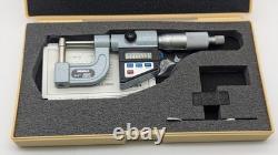 MITUTOYO. 00005 0-1 DIGITAL MICROMETER 395-734-10 DATA PORT machinist NICE