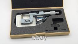 MITUTOYO. 00005 0-1 DIGITAL MICROMETER 395-734-10 DATA PORT machinist NICE