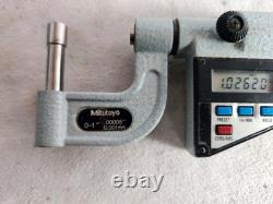 MITUTOYO. 00005 Resolution 0-1 Tube MICROMETER Digital No. 395-734