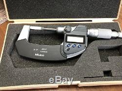 MITUTOYO 0-1 Inch DIGITAL BLADE MICROMETER NO 422-330-30 with CASE Super Clean