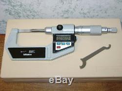 MITUTOYO 0-1 Inch DIGITAL BLADE MICROMETER NO 422-341-10 with CASE