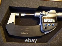 MITUTOYO 0-1 Inch DIGITAL BLADE MICROMETER NO 422-360-30 with CASE